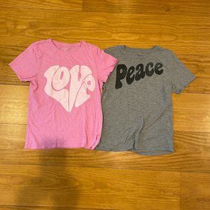 J.Crew Short Sleeve Graphic T-Shirts Peace & Love